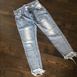 ONE TEASPOON Freebirds Step Waist Destroyed Jeans